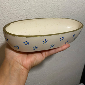 Tigela Oval Miosótis